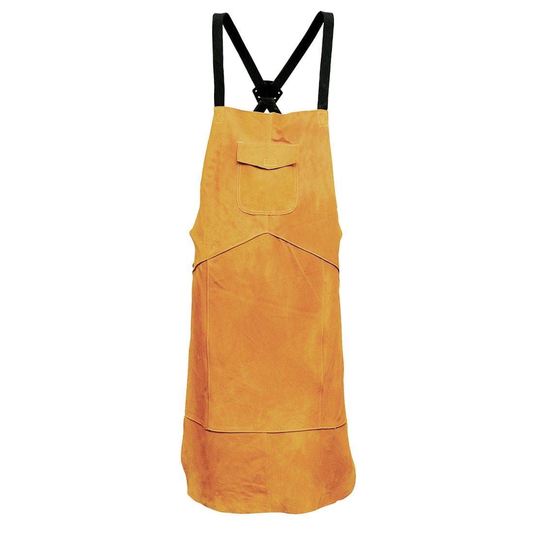 FR Leather Welding Apron in Tan